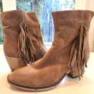 River Island Ankle Fringe Booties
